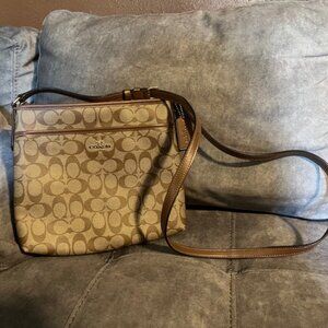 Coach leather slim crossbody bag